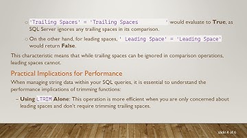 Understanding the Difference Between LTRIM and LTRIM(RTRIM) in SQL