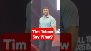You Wont Believe What Tim Tebow Said About Football. #shorts