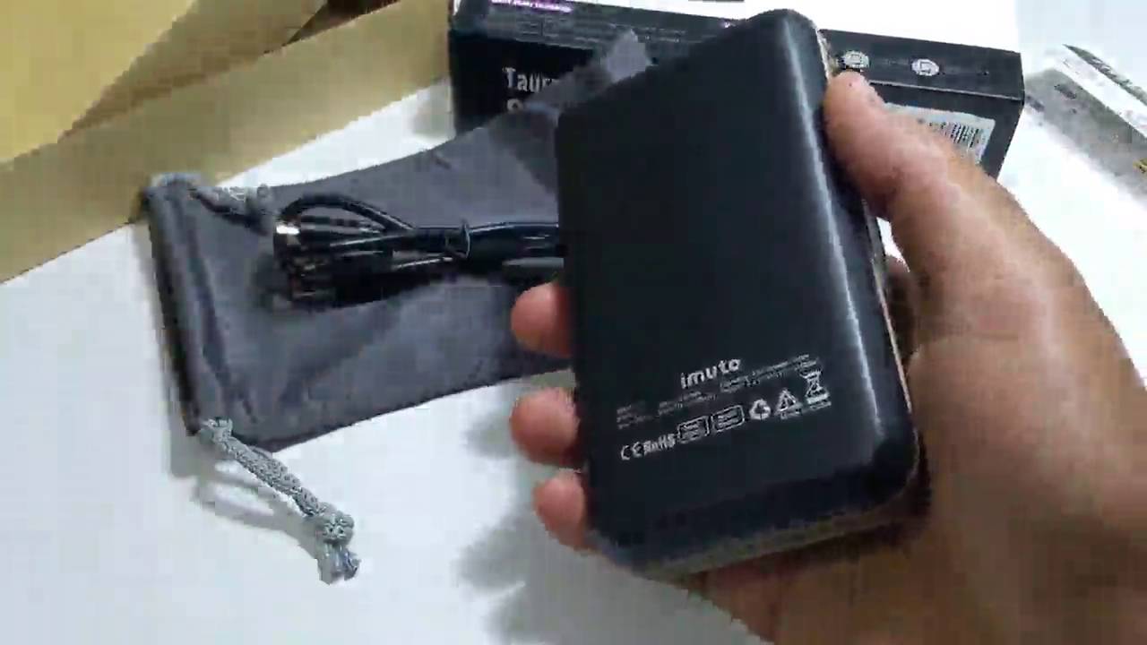 iMuto, 20000mAh Compacto Batería Externa Power Bank Cargador Portátil con LED Inteligente Mostrador - YouTube