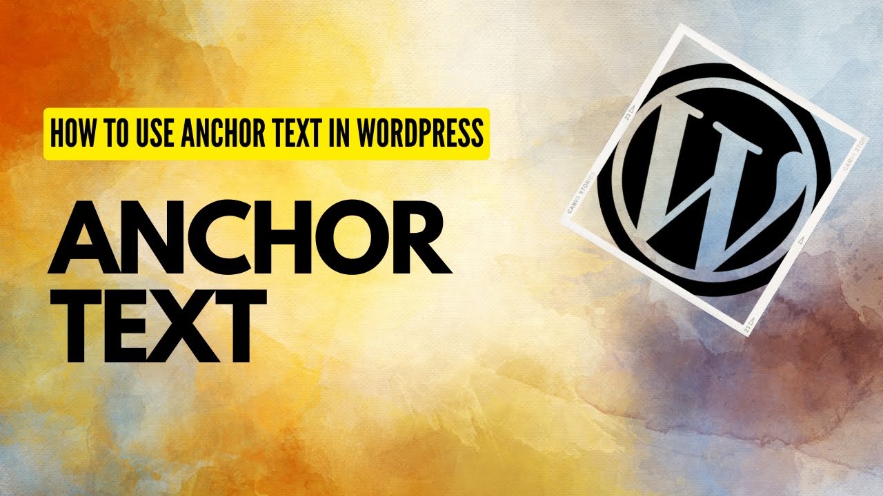 How to use Anchor text in WordPress Website. - YouTube