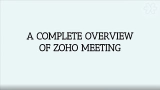 Free Training: A Complete Overview of Zoho Meeting screenshot 1