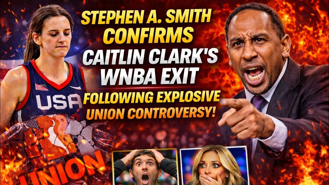 "WNBA in Chaos: Stephen A. Smith Confirms Caitlin Clark Resigns After Union Fallout!"