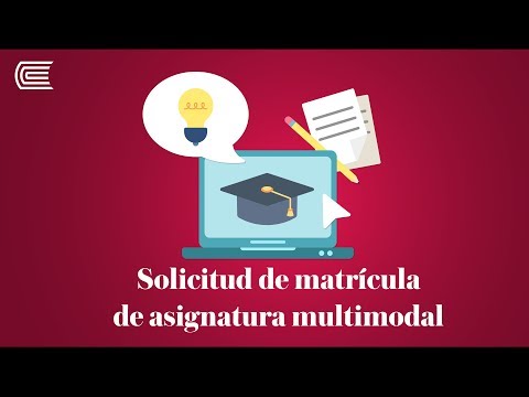 Solicitud de matrícula de asignatura multimodal