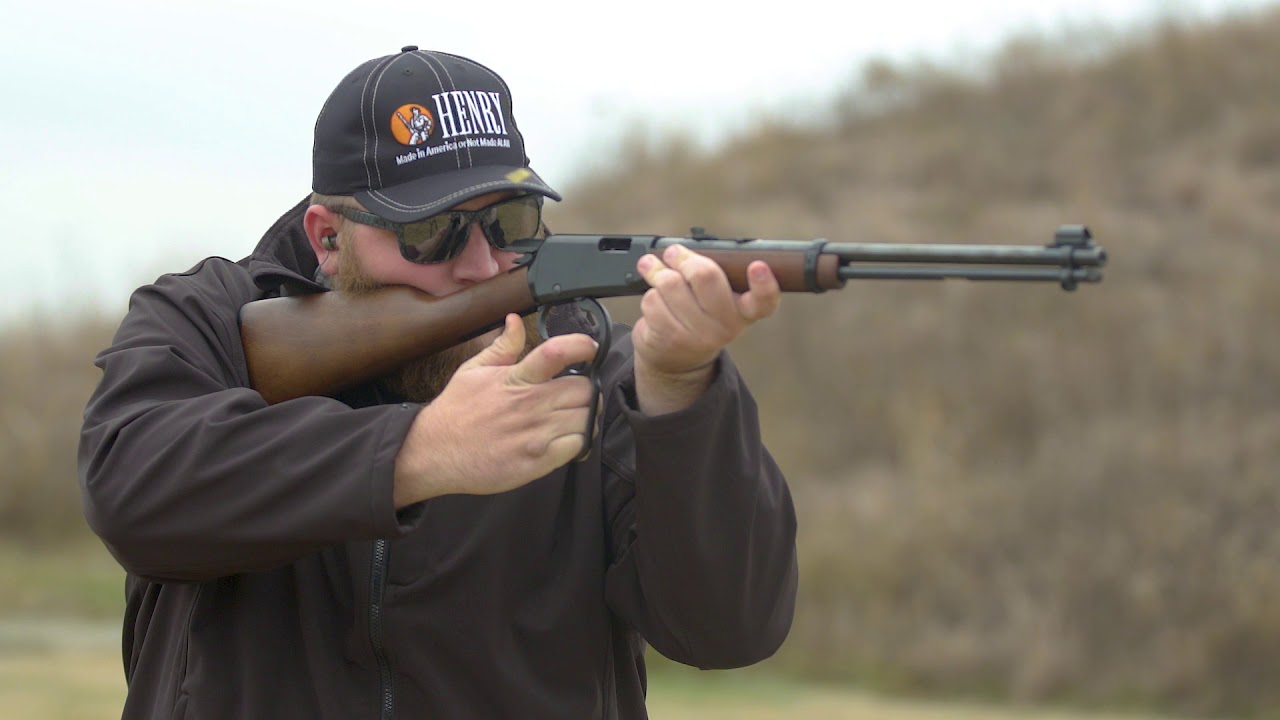 22 Lr Henry Lever Action Blued Walnut 10 Shot Tubular Magazine Nz 22 Lr Lever Action By Gun City