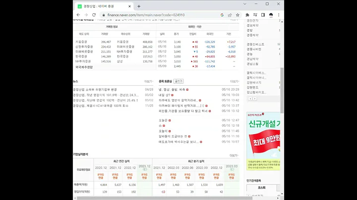 024910경창산업 주가 전망 및 차트 분석