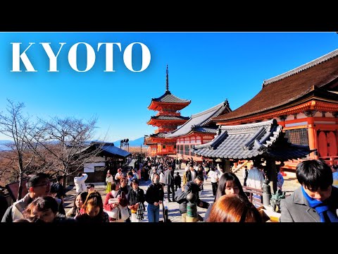 Kiyomizu-dera, Kyoto. Walking Tour. 4K.