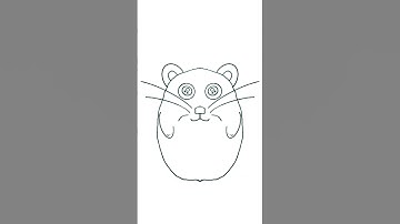 Drawing cute animals using symmetry in procreate #art #procreate ##shortvideo #shorts