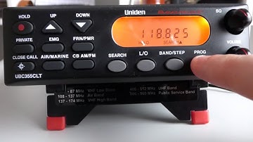 Uniden UBC355CLT - Programming a Channel on the Private bank