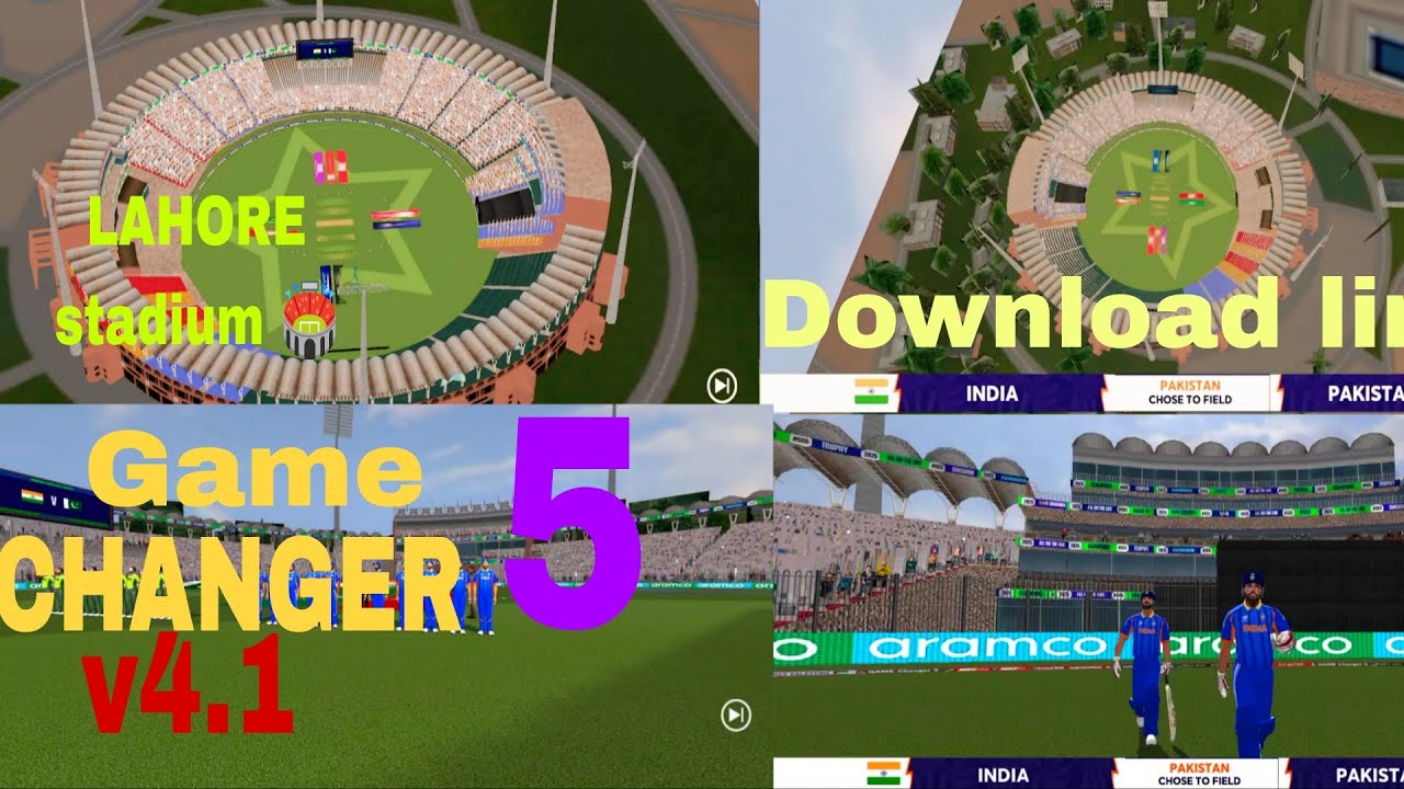 GAME CHANGER 5 V4.1 LAHORE STADIUM 🏟️ Download link 