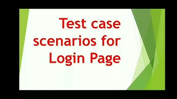 Test cases for Login page|Test Scenarios for Login page Software testing Interview Questions