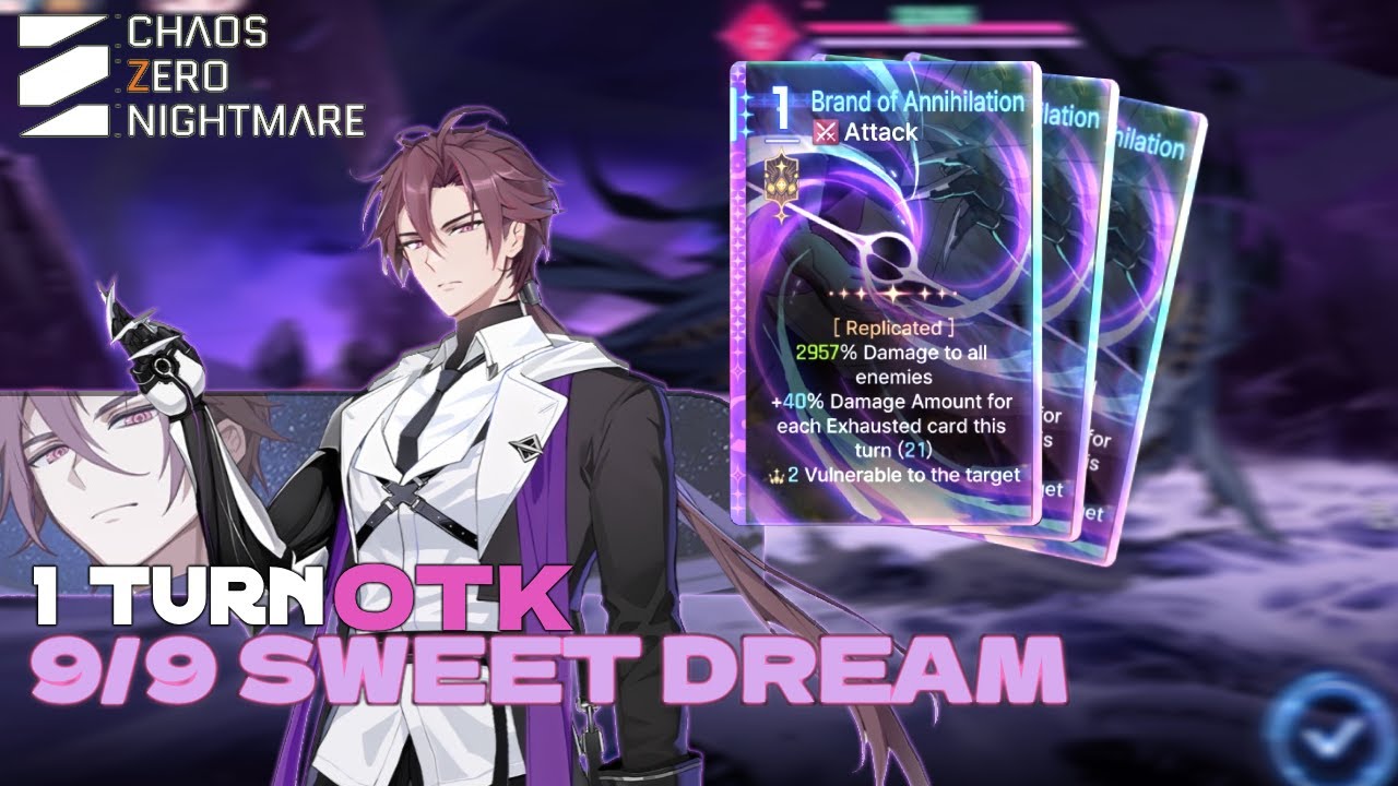 [Chaos Zero Nightmare] OTk turn 1 Kayron F2P no bria [9/9 Sweet Dream]