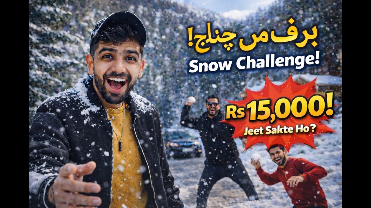 SNOWBALL FIGHT vs LUXURY DINNER! ❄️🥩 Bundu Khan Murree (Viral Experience)