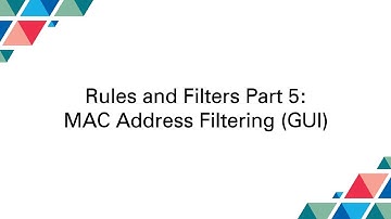 Cubro Packetmaster: Rules and Filters Part 5: MAC Address Filtering (GUI)
