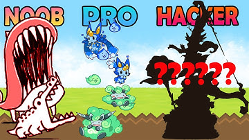 The battle cats - NOOB vs PRO vs HACKER - pkp game