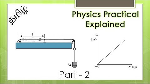 Sri Lanka GCE A/L Physics Experiment 16 | Frequency of Tuning Fork using Sonometer in Tamil | part 2