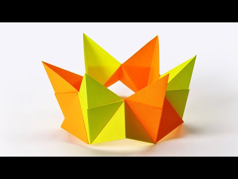 Модульное оригами девочка осень