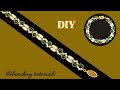 Diy beaded bracelet. beading tutorials. Elegant beading pattern