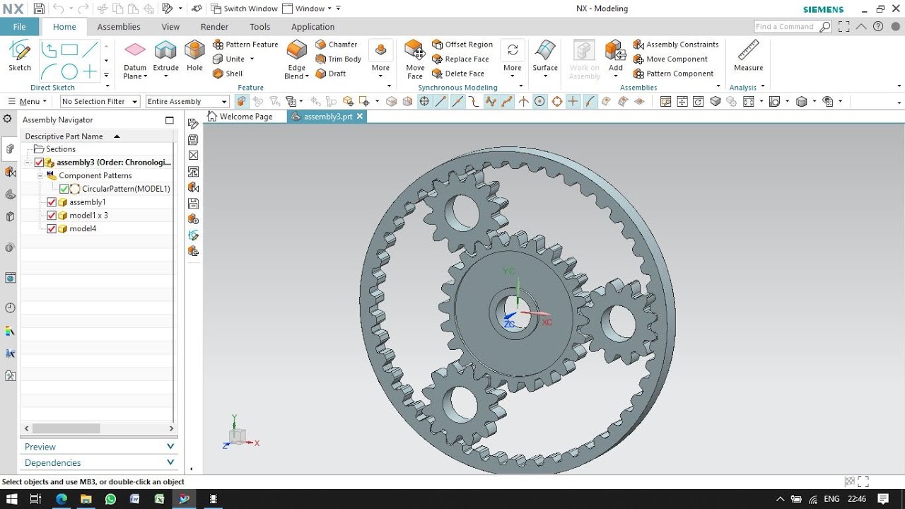 Planetery Gear System in Nx