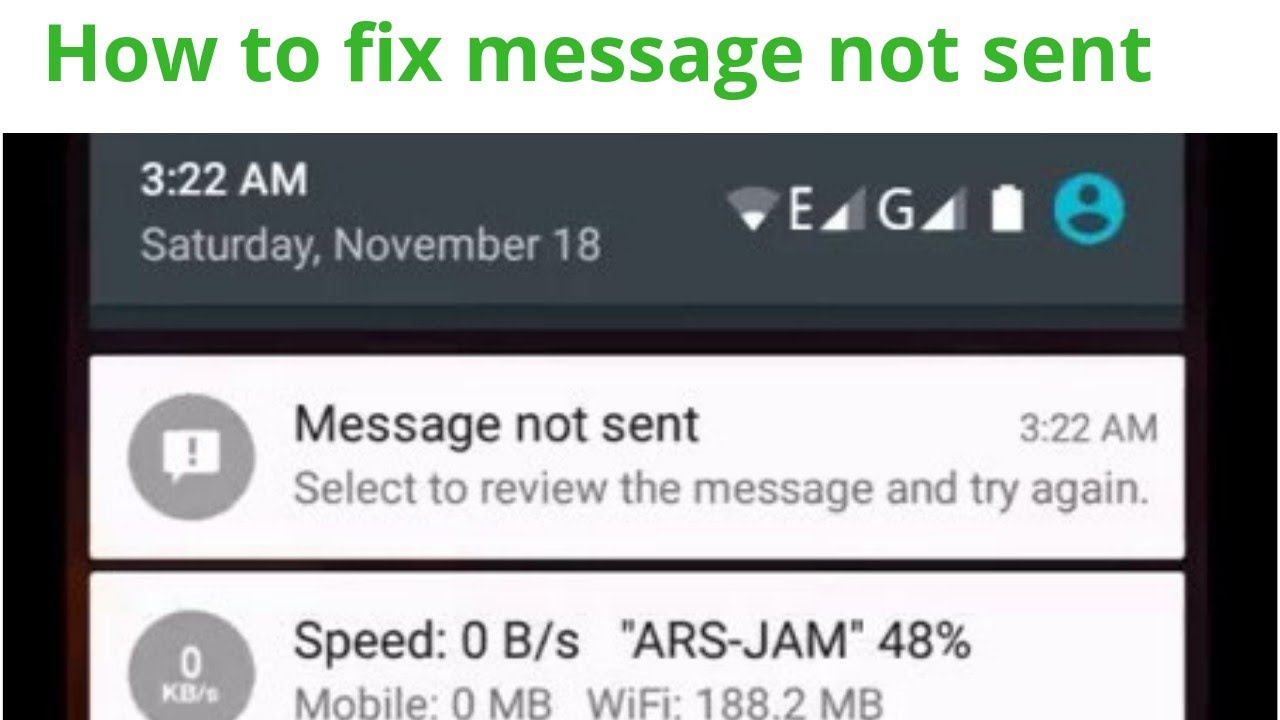 Fix message. Send message. Not send message. Failed sending message Error. (Not SMS)..