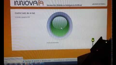 Control web de un led