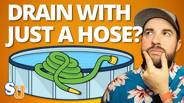 How to DRAIN an ABOVE GROUND POOL (Even Without A Pump)