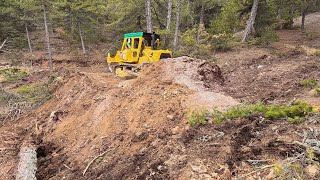 How Caterpillar D7G Bulldozer Melts Mountains Day by Day #caterpillar #bulldozer