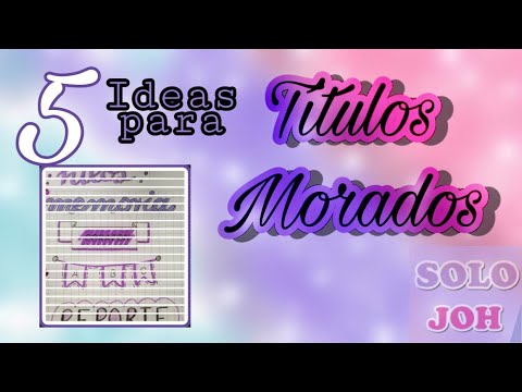 Ideas para TITULOS-Morado | SoloJoh - thptnganamst.edu.vn