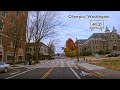 Driving in downtown olympia washington  4k