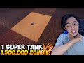 1 super tank 6000000 rpm full auto vs 1500000 zombie  ultimate epic battle simulator 2