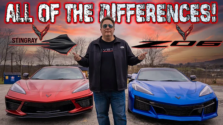 C8 CORVETTE Z06 and STINGRAY side by side COMPARISON!