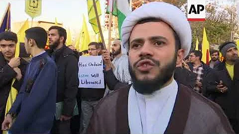 Tehran protest as Trump recognises Jerusalem as Israel's capital