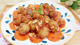 Vegetarian homecooked dishes│Lotus Balls│Vegan Recipe