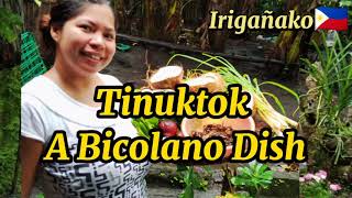Tinuktok A Bicolano Dish Countryside Life in Camarines Sur Philippines.