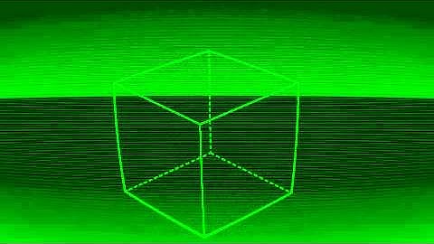 Blender Freestyle CRT test