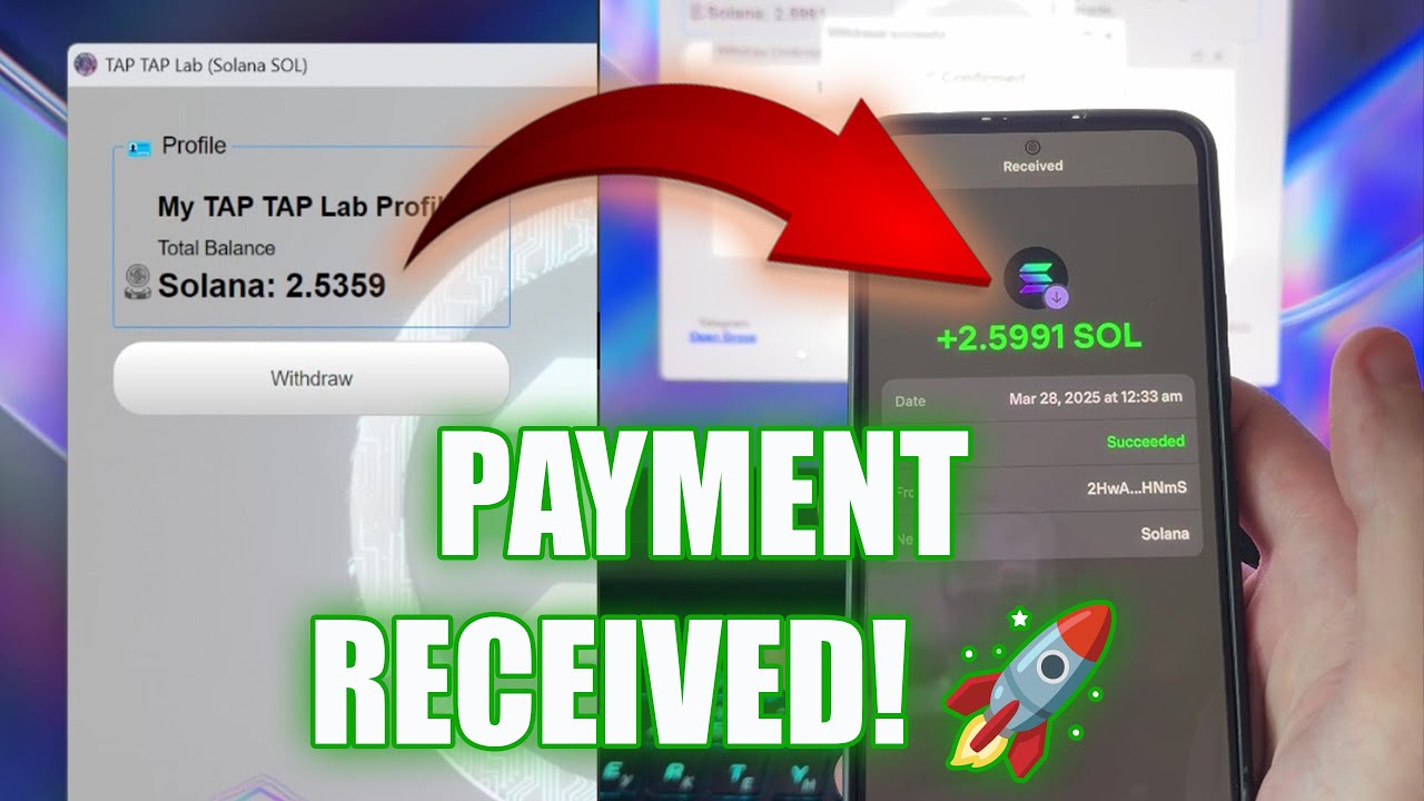 Got Solana SOL instantly! TAP TAP Lab works! 🔥💎