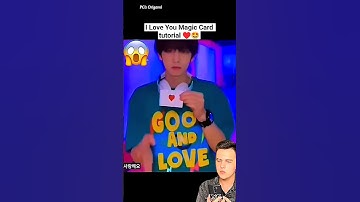 I ♥️ You Magic Korean Trick 😍💫 , Instant Colour Changing Heart , Paper Craft Tutorial #shorts #craft