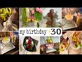 My 30th Birthday Flowers Cake Love Dinner Cozy Vibes And Simple Surprises 