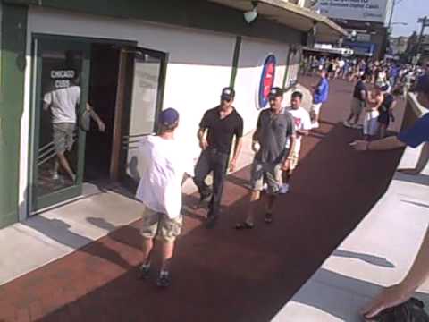 Jeremy Piven HANGING OUT at Wrigley Field