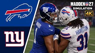 Bills vs. Giants Simulation | Madden NFL 27 PS5 Gameplay [4K60]