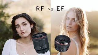 Canon EF vs RF - 50mm F/1.2  - My Thoughts + Example Photos - Portrait Photoshoot Behind the Scenes!