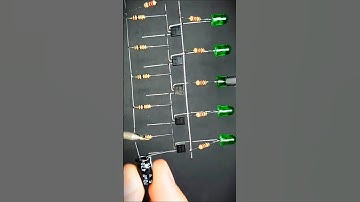 DIY LED Chaser Circuit | Cool Electronics Project #shorts