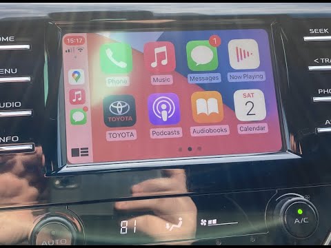 Toyota camry 2018 apple CarPlay update (ქარფლეის დამატება)