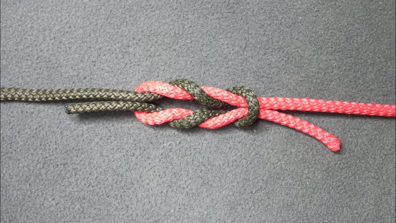 How to tie Connect the rope with a beautiful tie a Surgeon's Knot, Surgeon's Knot Bend#howto #rope
