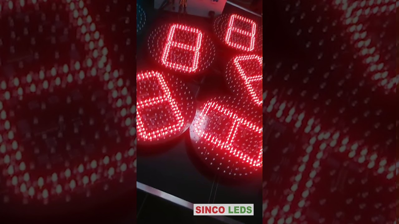 traffic light countdown timer with dual-colour display