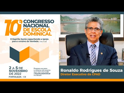 Chamada para o 10º CNED - Ronaldo Rodrigues de Souza - CPAD