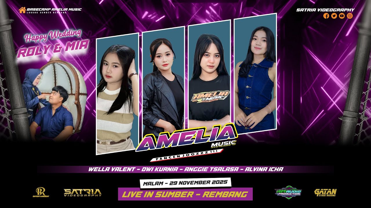 🔴LIVE AMELIA MUSIC PANCEN JOOSSS - HAPPY WEDDING " ROLY & MIA " SUMBER, 29 NOVEMBER 2025