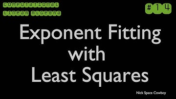 Exponent Fitting with Least Squares - Linear Algebra