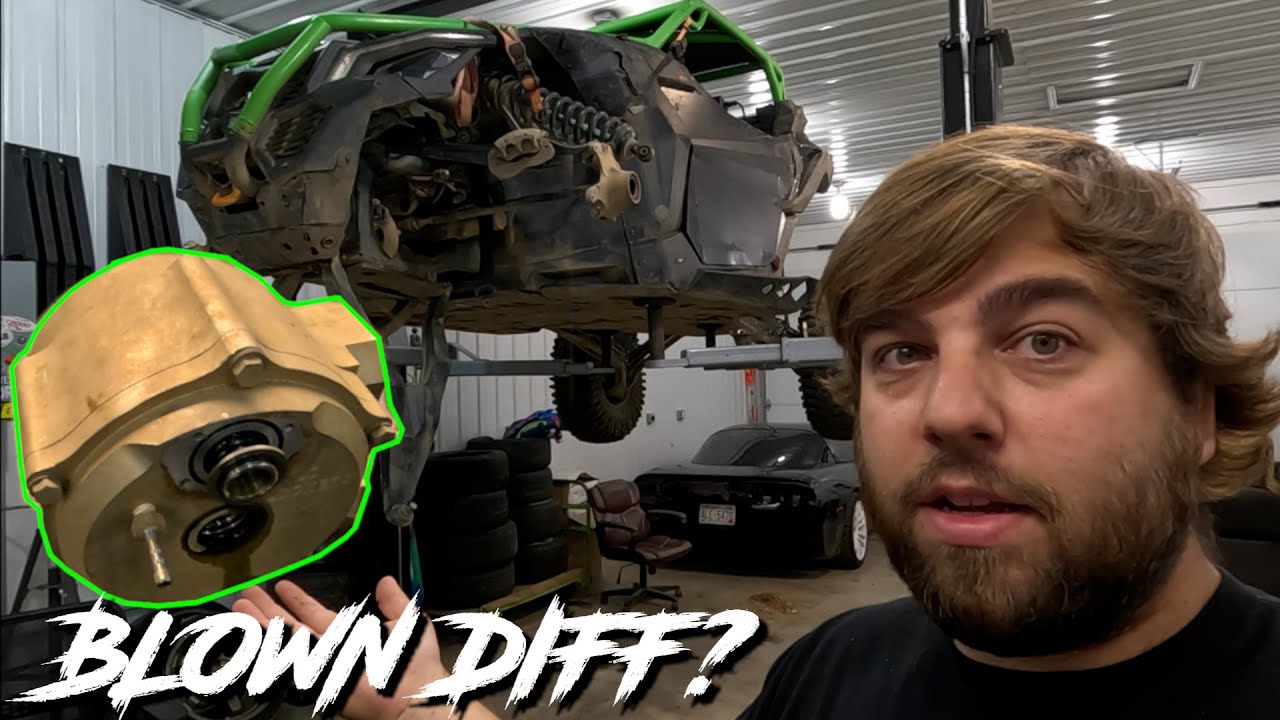 Broken CanAm X3 XRS! Front diff tear down! YouTube