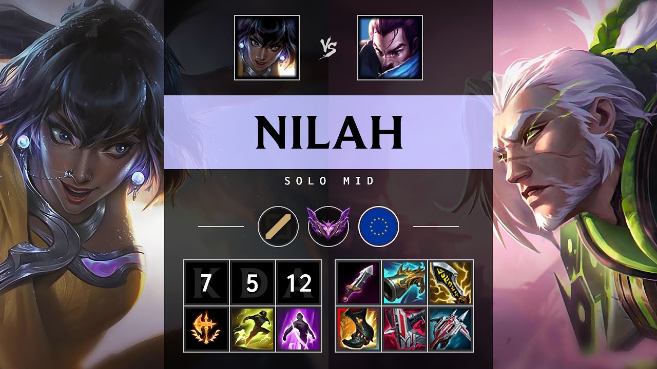 Nilah Mid vs Yasuo - EUW Master Patch 25.18