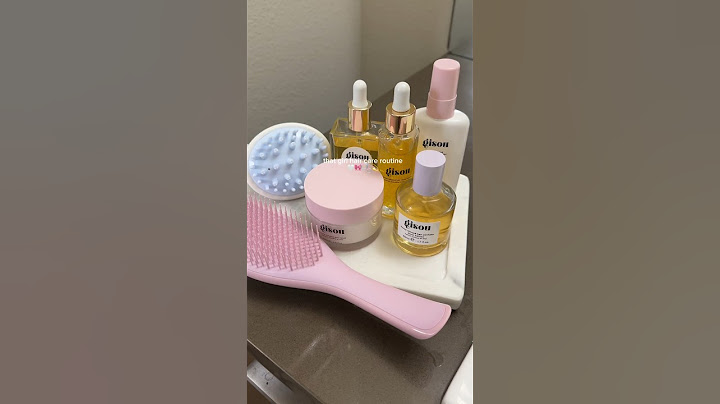 that girl hair care routine #haircare #haircareproducts #beautyroutine #gisou #haircaretips #asmr